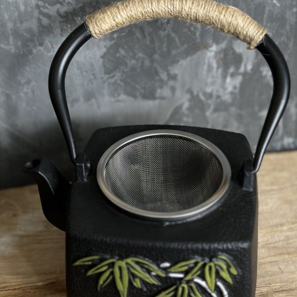 Японський чавунний чайник тецубін "Шепіт бамбуку" збагачує воду харчовим залізом 0.9л, Китай id_9300 фото