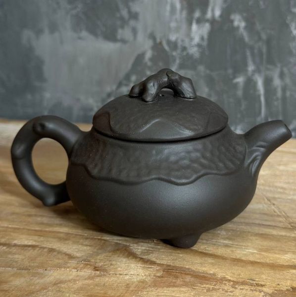 Чайник із ісинської глини "Мудра черепаха - приносить довголіття та мудрість" 100мл, Китай id_9314 фото