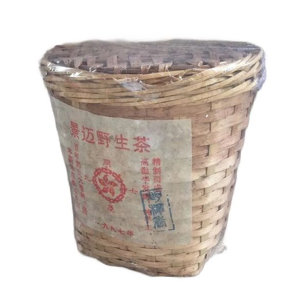 Старий елітний дикий Шу Пуер Цзінмай в бамбуковій корзині 1997 рік 400г, Китай id_8993 фото