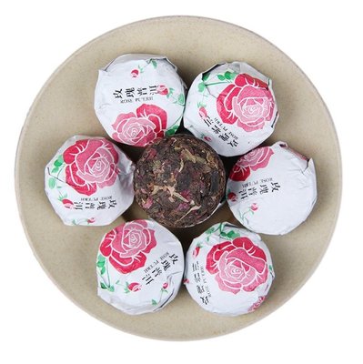 Елітний чай Шу Пуер міні точа з трояндою 5шт по 6г, Китай id_3332 фото