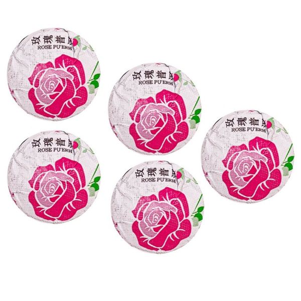 Елітний чай Шу Пуер міні точа з трояндою 5шт по 6г, Китай id_3332 фото