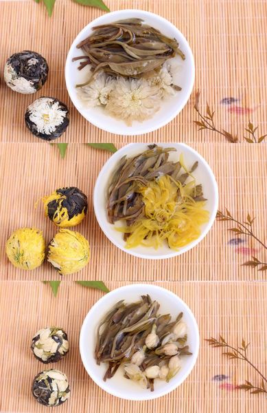 Набір китайського чаю Шен Пуер Око Дракона 6 квіткових смаків 18 шт 120г id_902 фото