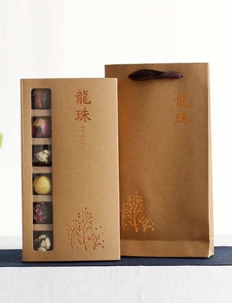 Набір китайського чаю Шен Пуер Око Дракона 6 квіткових смаків 18 шт 120г id_902 фото