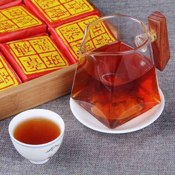 Чай Шу Пуер Золотий бутон зі стародавніх дерев Лао Бань Чжан цеглина 36г, Китай id_7704 фото
