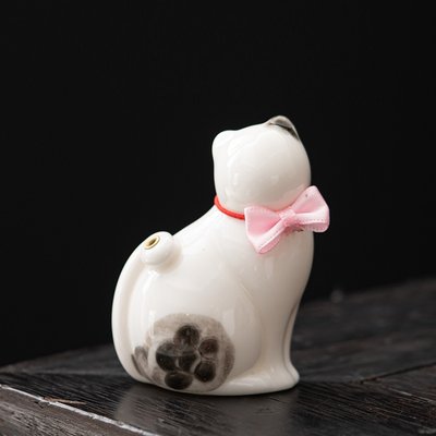 Підставка для пахощів "Плямистий кіт" порцелянова для чайної церемонії, Китай id_9122 фото