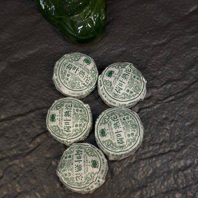 Чорний чай Шу Пуер з листям лотосу міні точа 5шт по 5г, Китай id_9007 фото