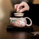 Чайник Сі Ши в стилі династії Сун "Полуничне кроленя" ручної роботи крижана глазур 180мл, Китай id_9091 фото 13