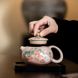 Чайник Сі Ши в стилі династії Сун "Полуничне кроленя" ручної роботи крижана глазур 180мл, Китай id_9091 фото 7