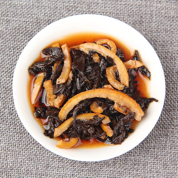 Чорний чай Шу Пуер Чень Пі з цедрою мандарину витриманий 100г, Китай id_8943 фото