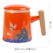 Чашка з заварником Журавель благополуччя ручної роботи помаранчева, Китай id_7857 фото 5